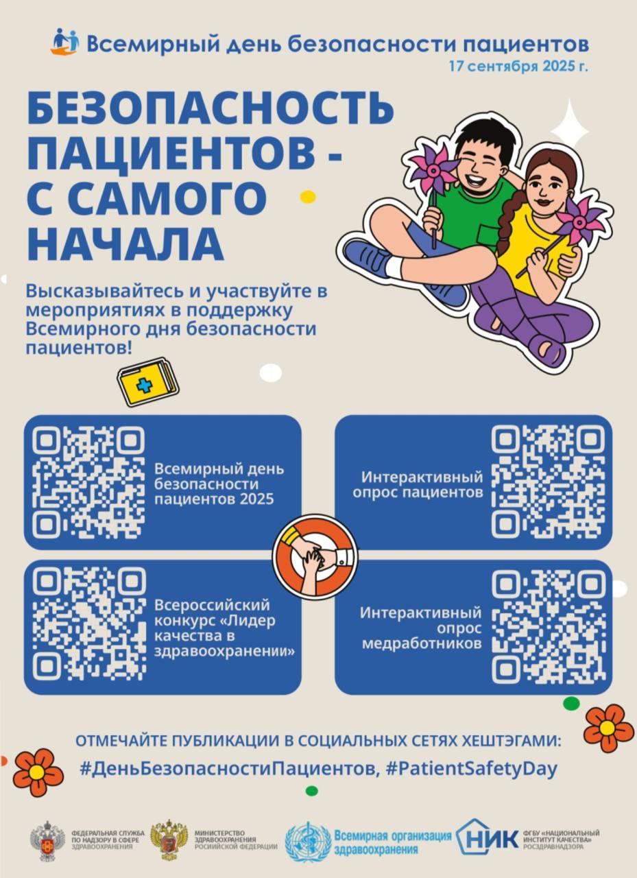 17 сентября - Всемирный день безопасности пациентов